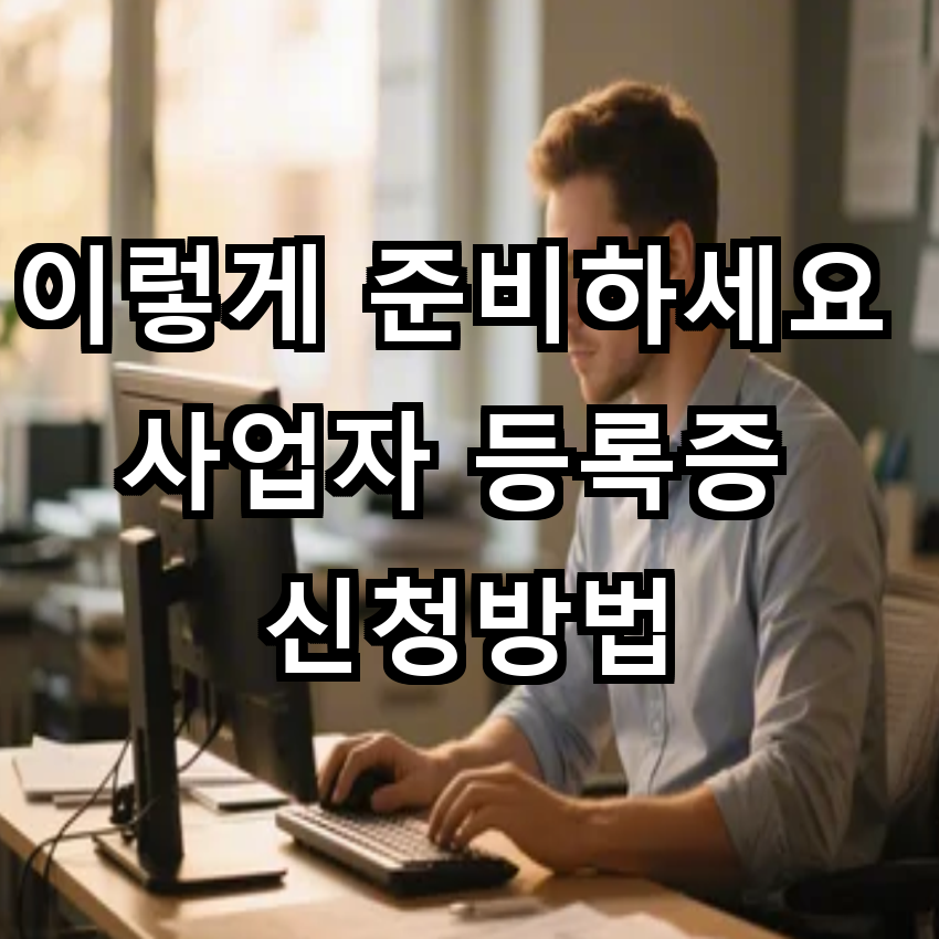 이렇게 준비하세요, 사업자 등록증 신청