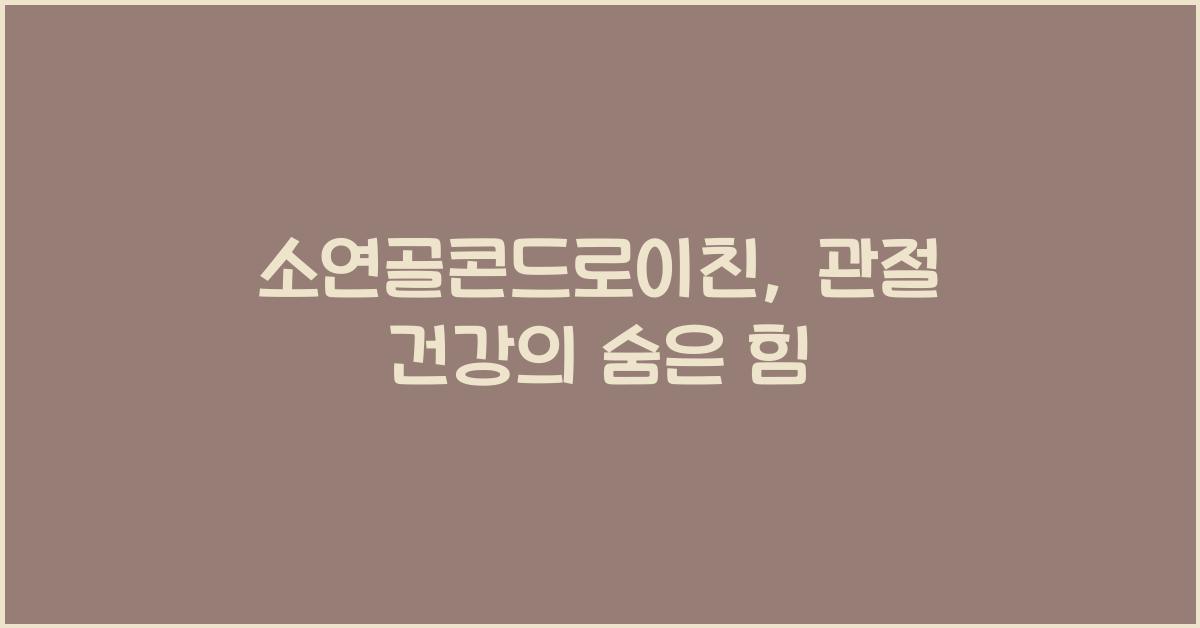 소연골콘드로이친