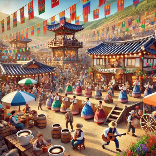 커피 축제와 마을의 화합