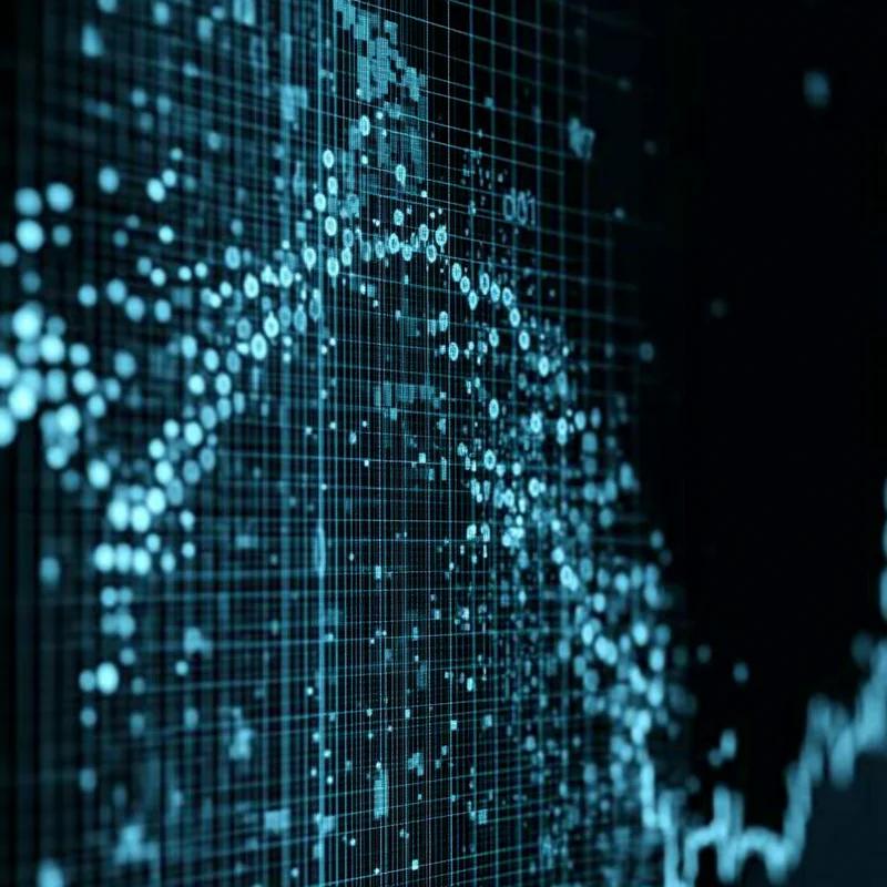 균형 잡힌 ETF 포트폴리오의 안정적인 성장 궤적을 나타내는 애니메이션 금융 그래프가 디지털 정밀함으로 표현됩니다.