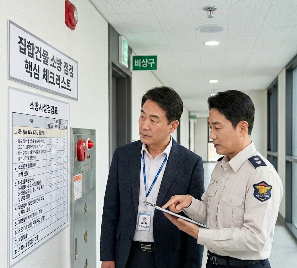 집합건물 소방점검 책힘 채크리스트