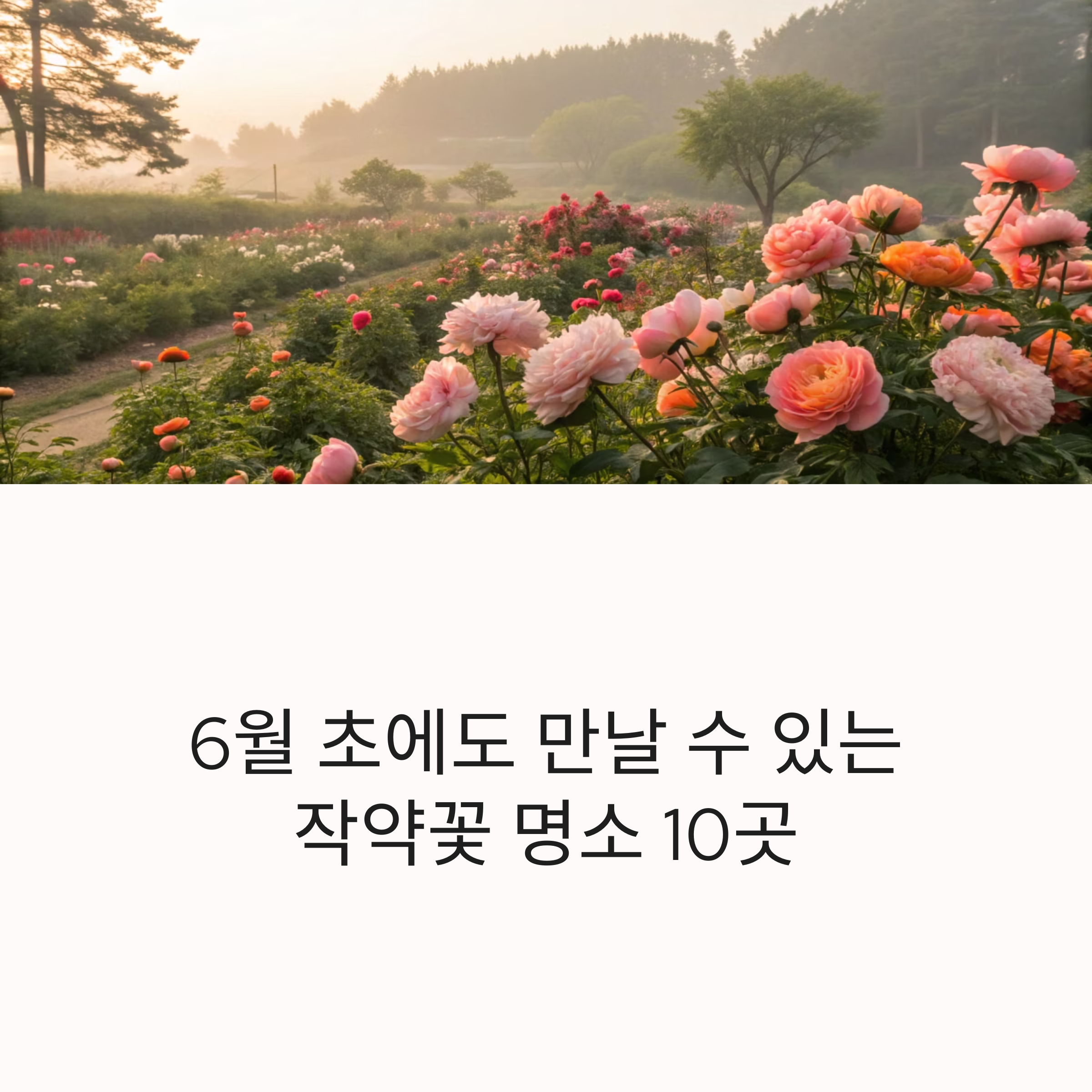 전국 작약꽃 명소 10곳