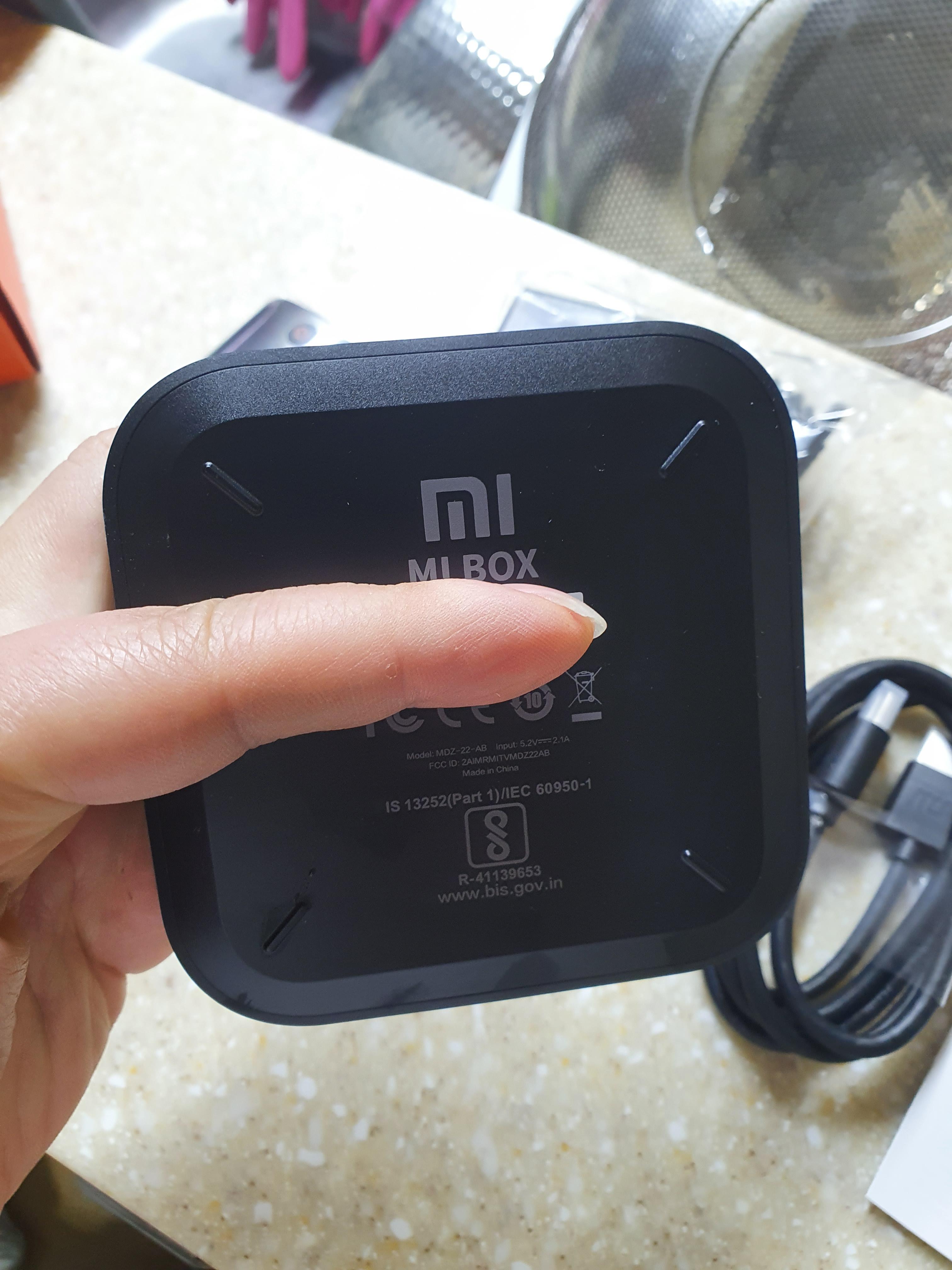 안드로이드TV 미박스S 본체 뒷면