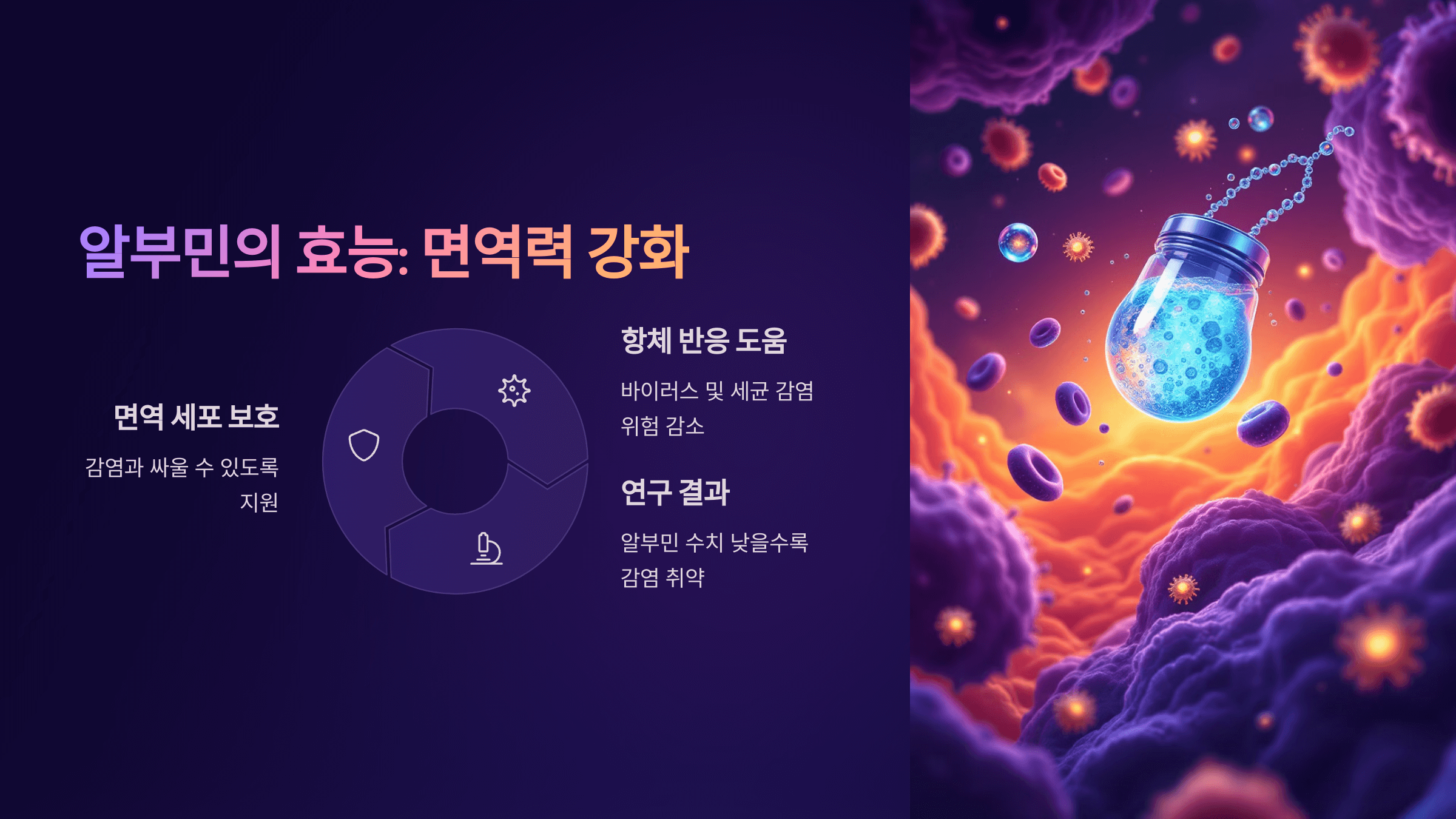 알부민과 관련된 사진입니다.