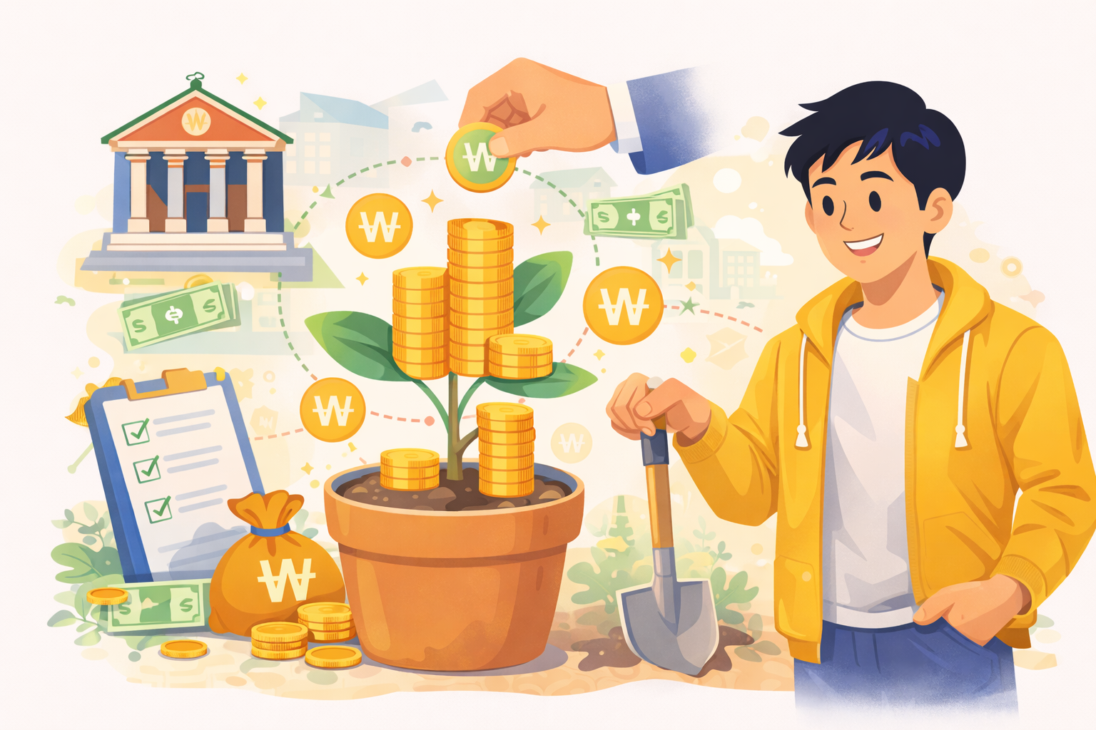 청년내일저축계좌, 자격과 지원금과 주의사항 알아보기 !!