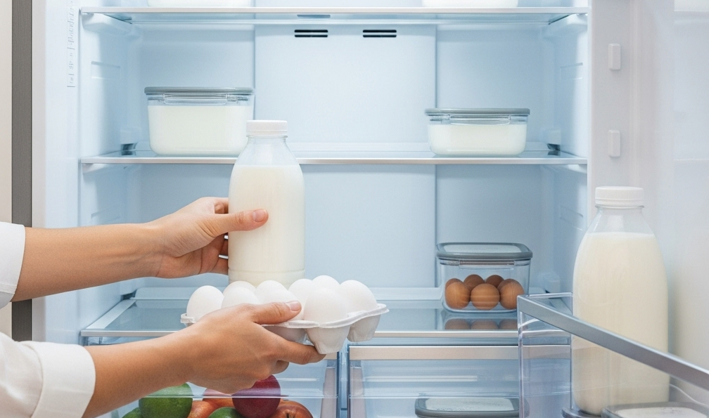 유제품이나 계란은 도어 포켓을 피해서!