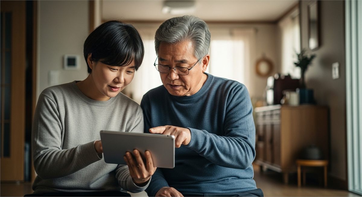 청구기한을 체크하는 달력 디테일 장면
