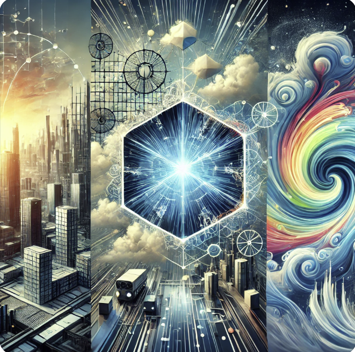 최신 AI 이미지 생성 기술을 형상화한 사진