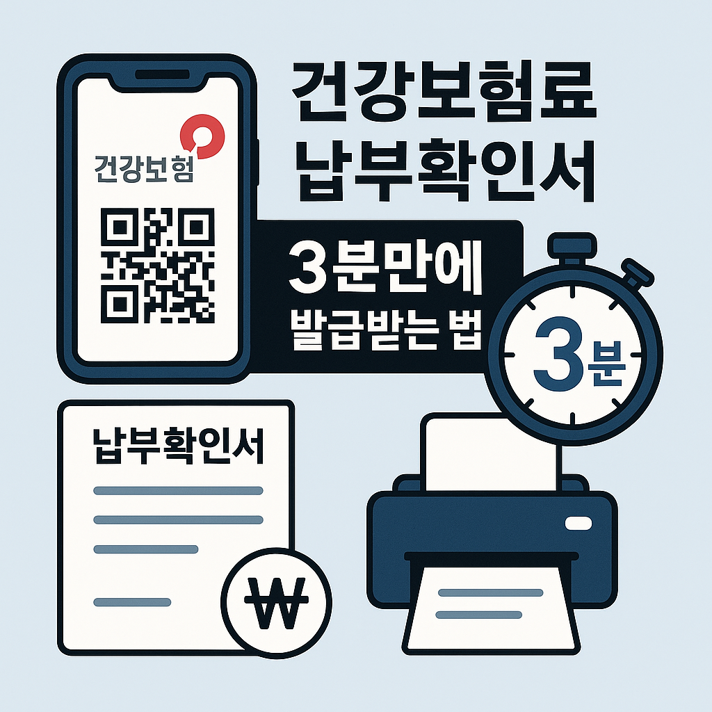 건강보험료 납부확인서 3분만에 발급받는 법