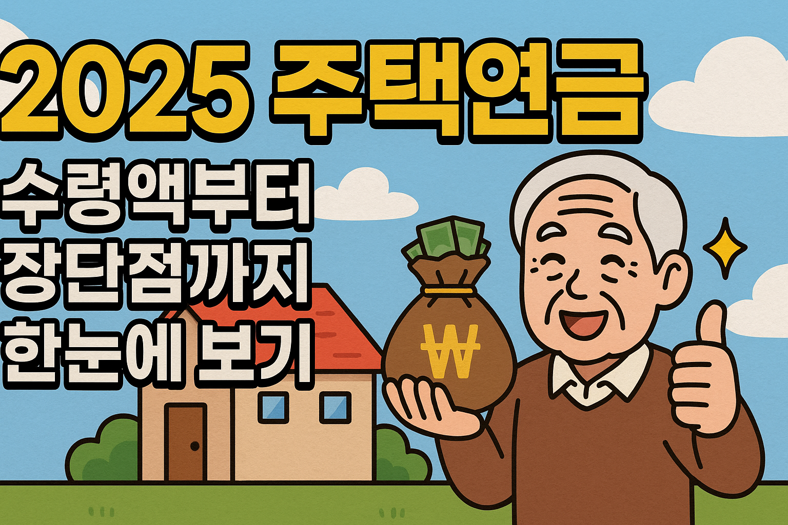 주택연금 2025 완전정리! 신청조건부터 수령액, 장단점까지