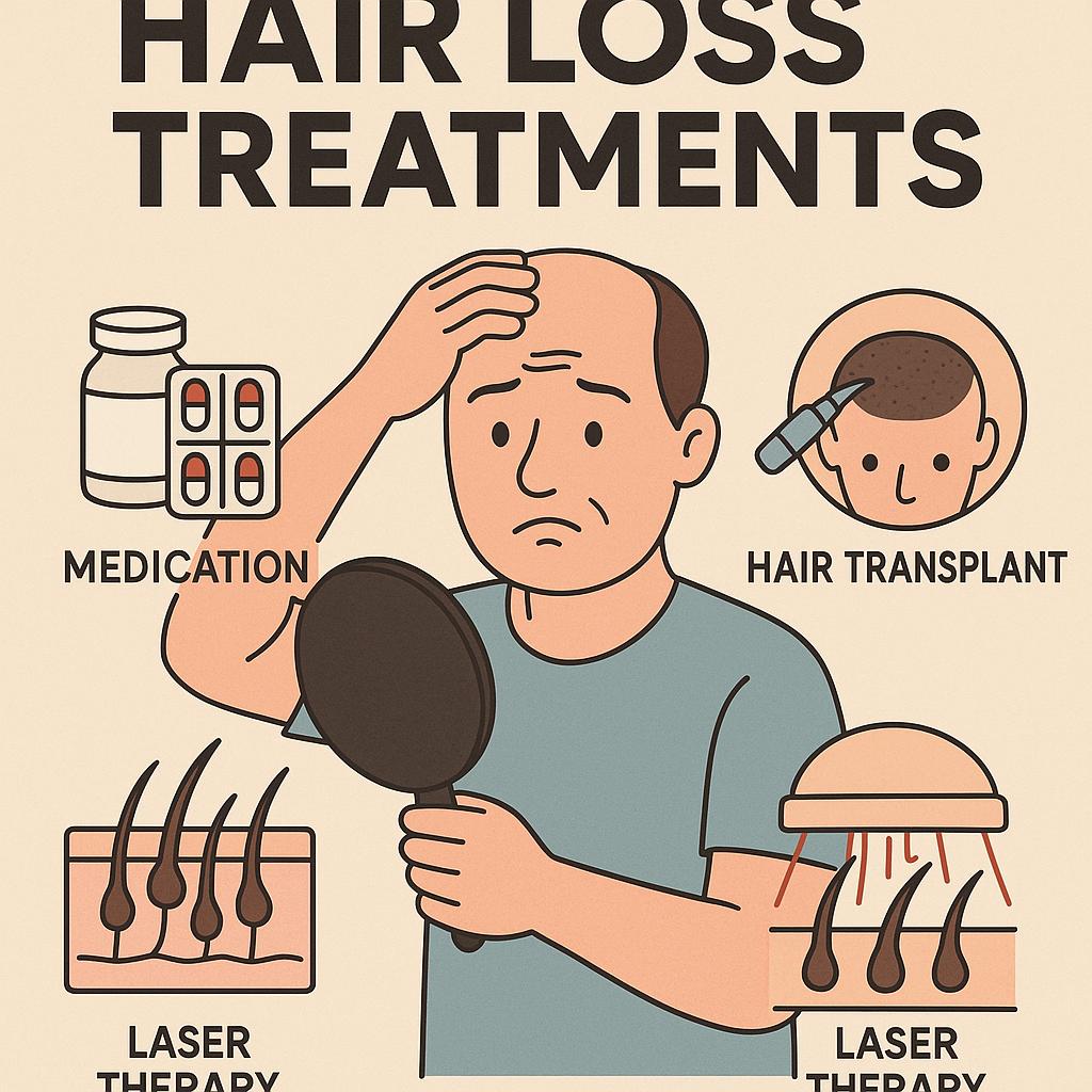 모발 이식 수술법 (FUE vs FUT) 이미지 만화체 그림