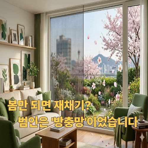 2026 봄철 황사 완벽 차단: 미세방충망 셀프 교체 팁