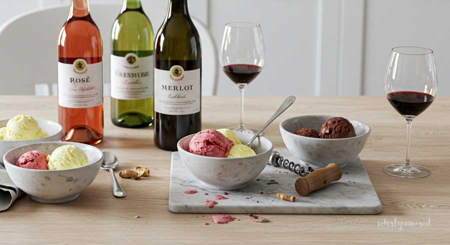 와인과 아이스크림 페어링