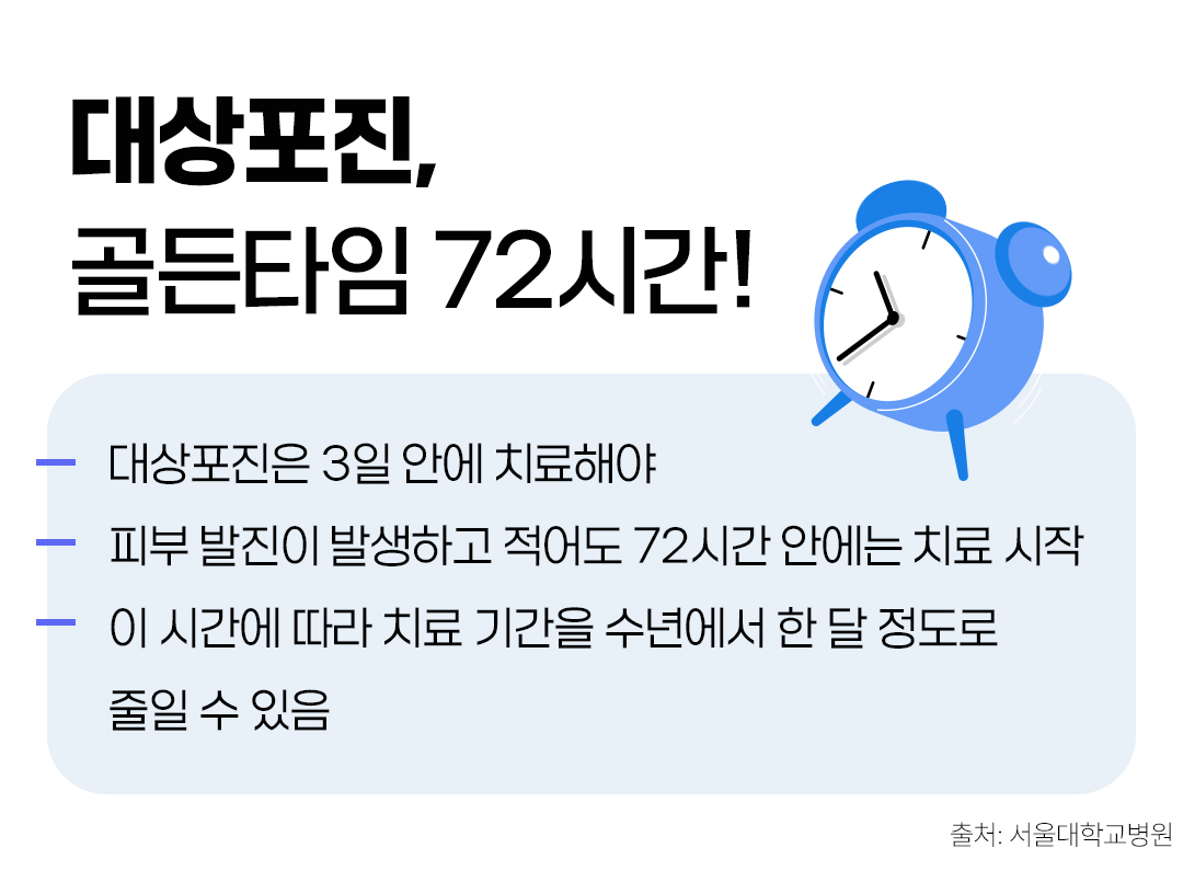 #대상포진의 골든타임은 72시간