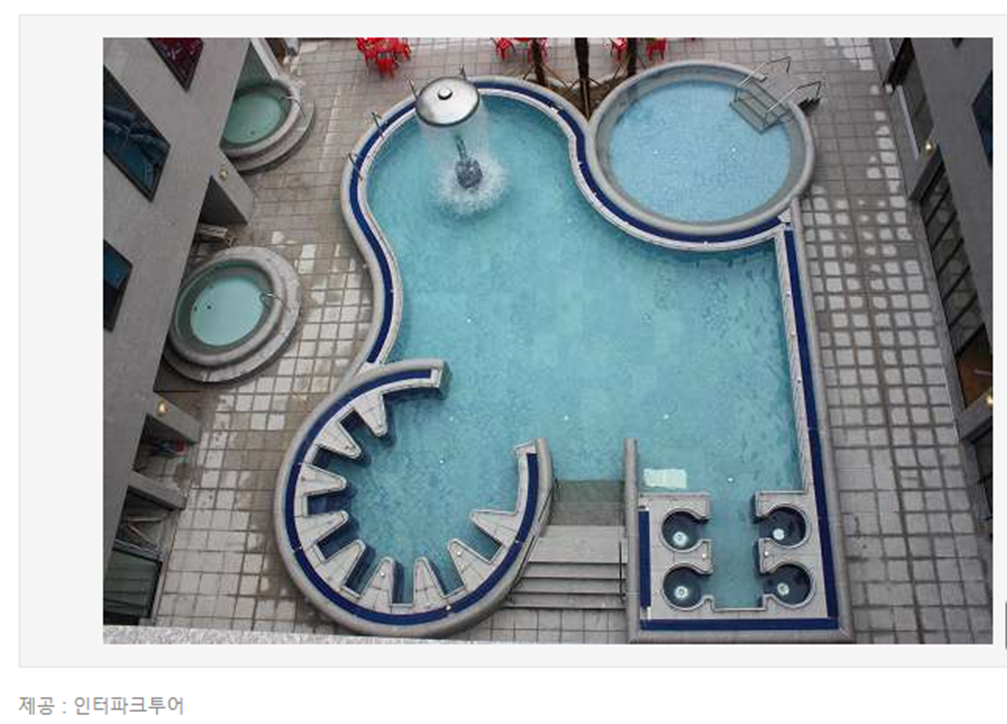 창녕 부곡 따오기호텔 야외 스파이자 수영장