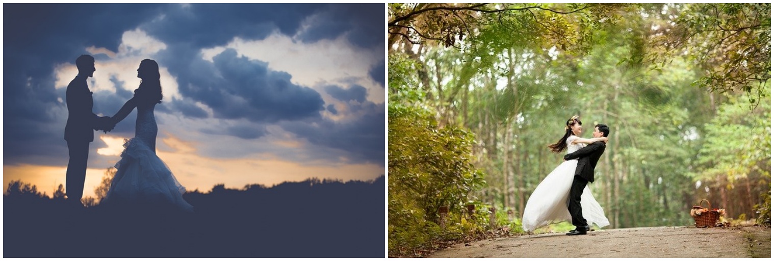 결혼식 사진입니다.