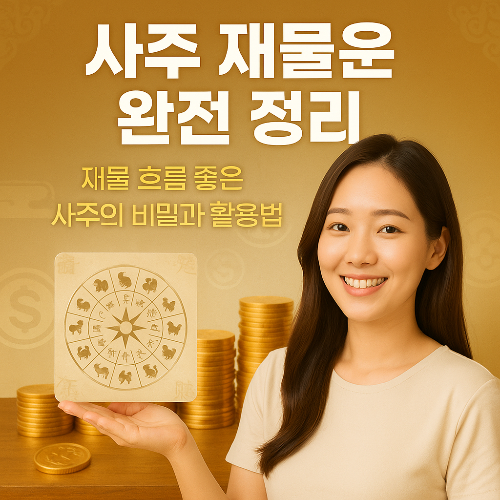 사주 재물운 완전 정리|재물 흐름 좋은 사주의 비밀과 활용법