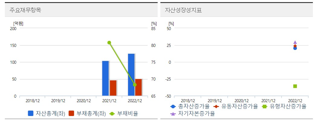 라온텍 재무분석표
