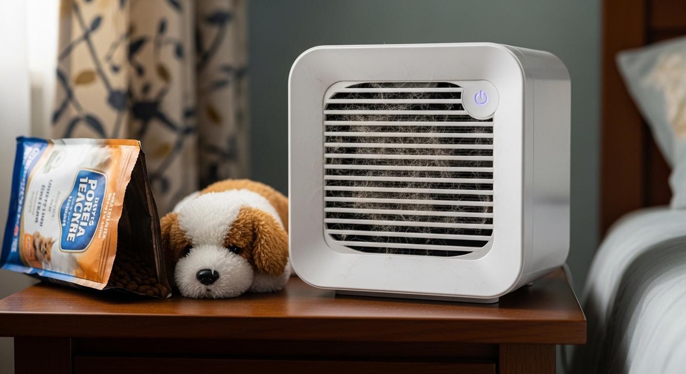 털날림 소형 공기청정기 내돈내산 후기