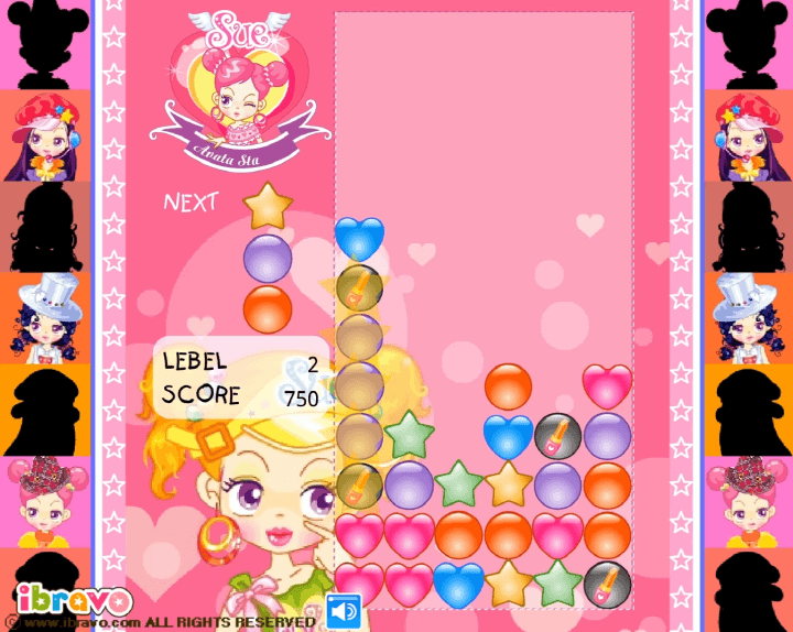 헥사-게임하기-슈-플래시게임-플레이-보라색-구슬-3개를-맞춰-없애는-화면