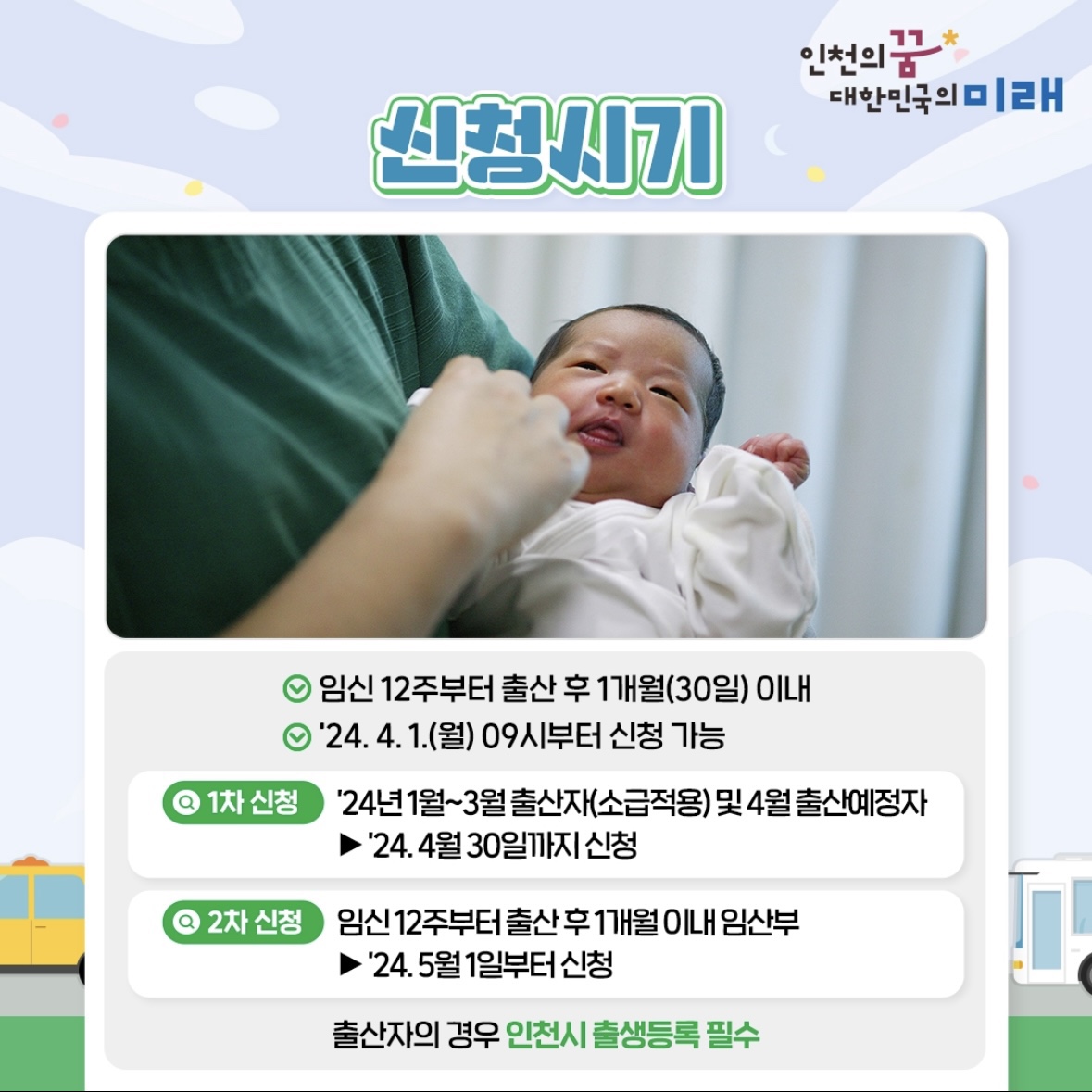 인천 임산부 교통비 지원