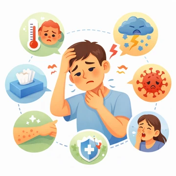 면역력 저하로 감기에 자주 걸리는 반복 증상 모습10