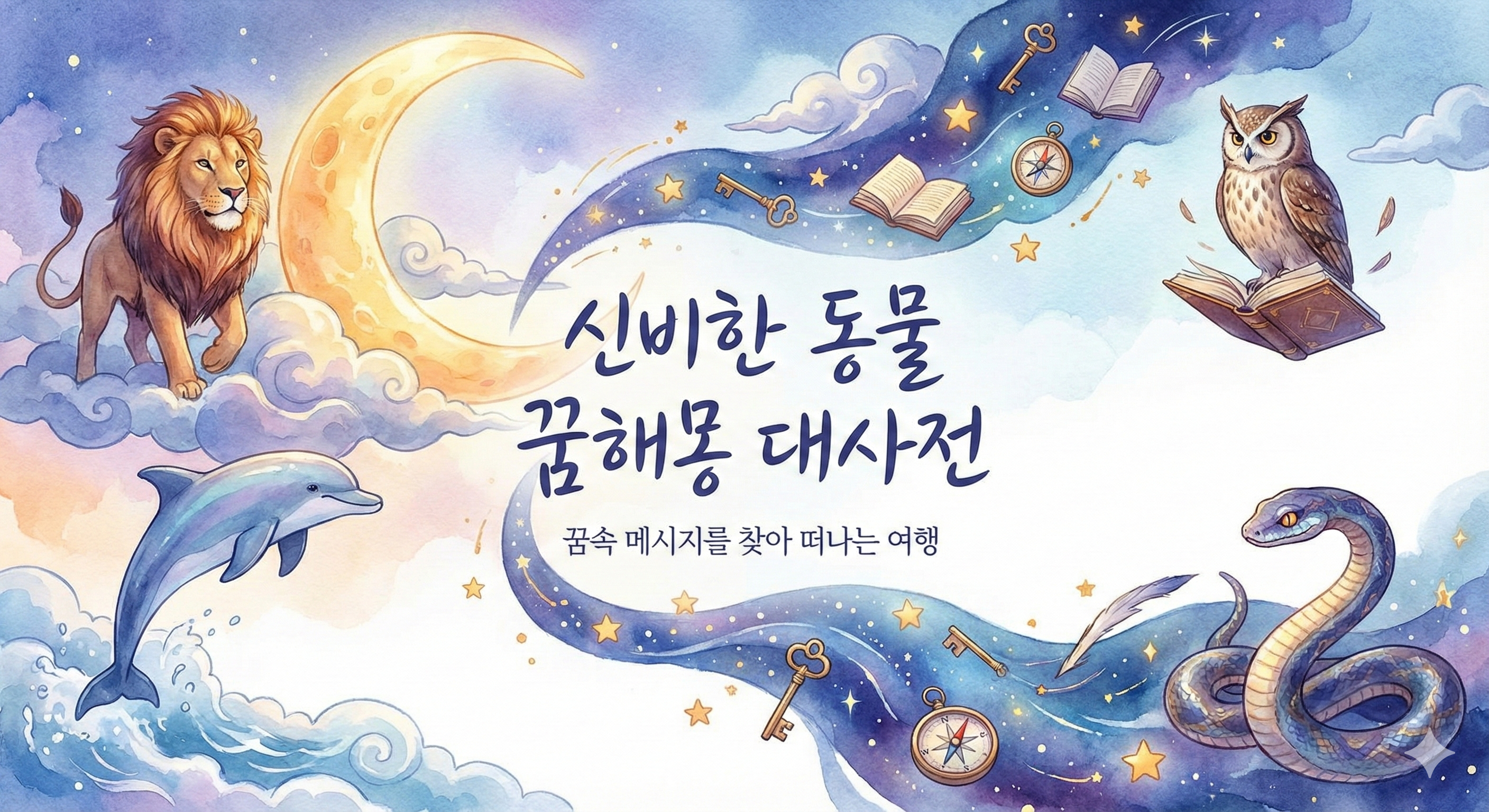 신비한 동물 꿈해몽 대사전_블로그_이미지