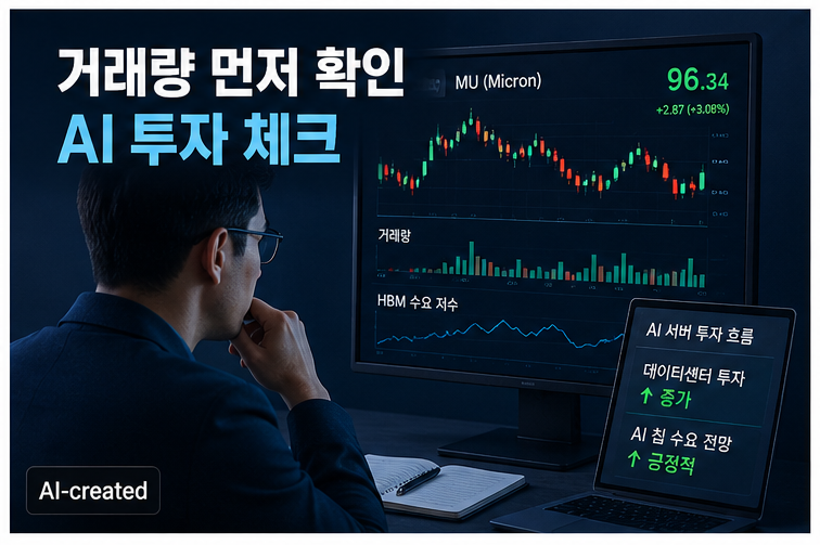 마이크론 목표주가 유지 가능 구간과 과열 위험 구간을 비교하는 기준 이미지