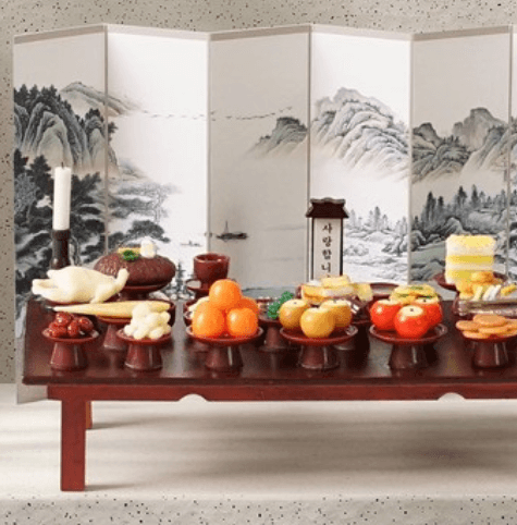 납골당 꾸미기 미니어처 제사상