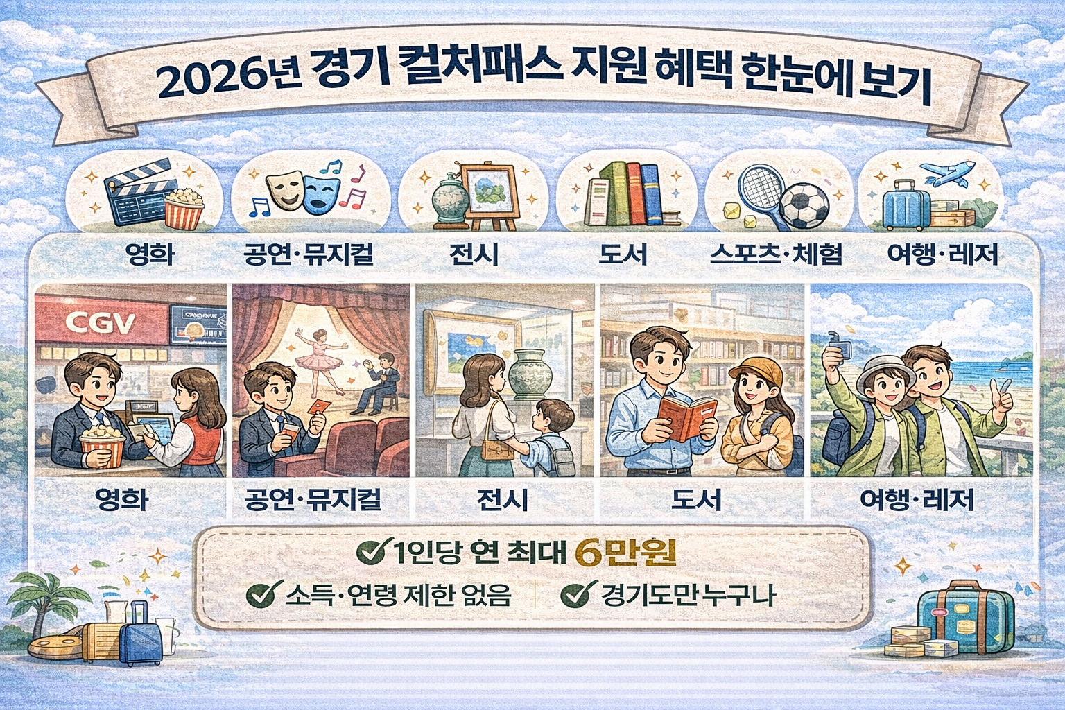 경기 컬처패스로 영화 관람 공연 전시 도서 구매 등 실제 사용 예시 정리