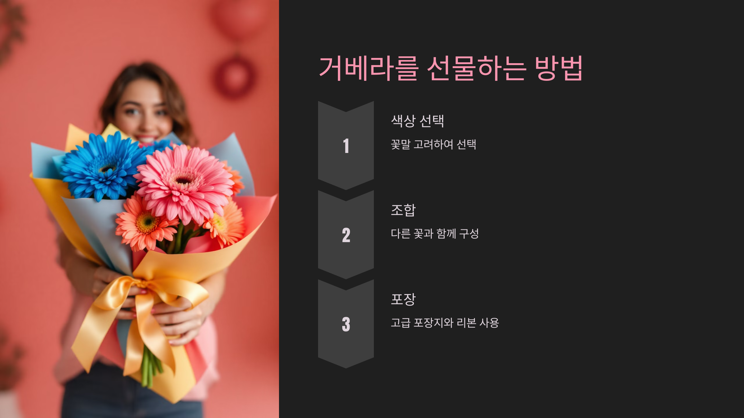 거베라를 선물하는 방법