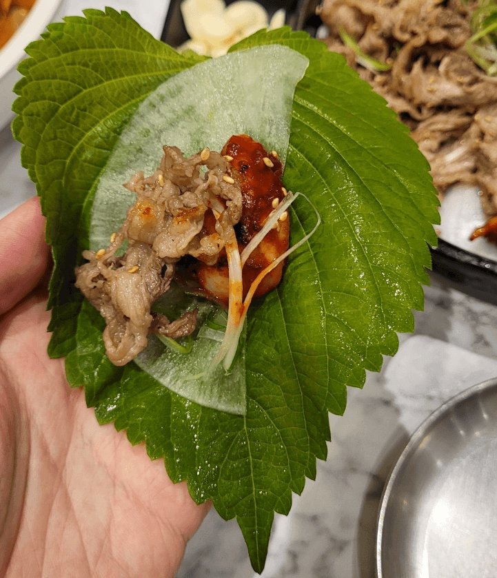 깻잎쌈!