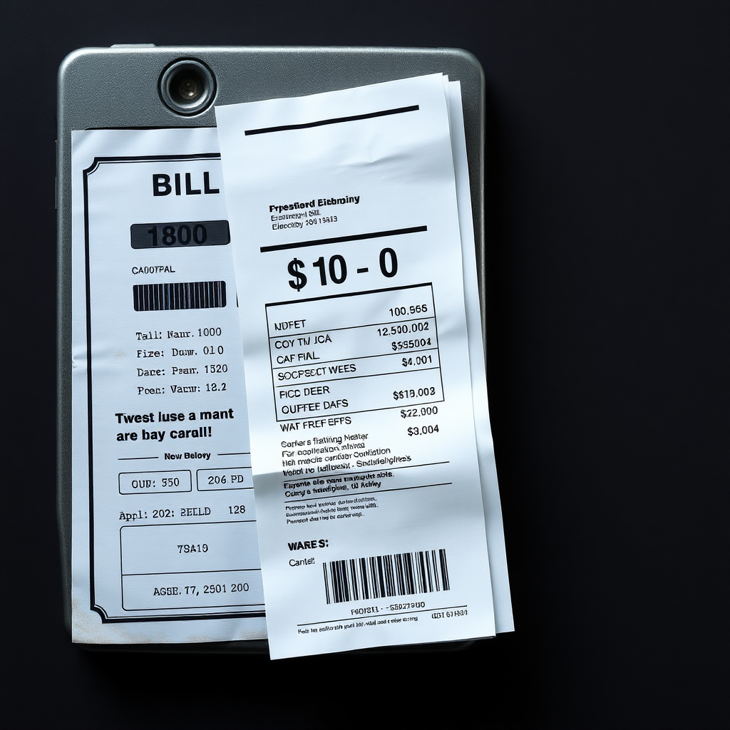 전기요금 청구서 이미지