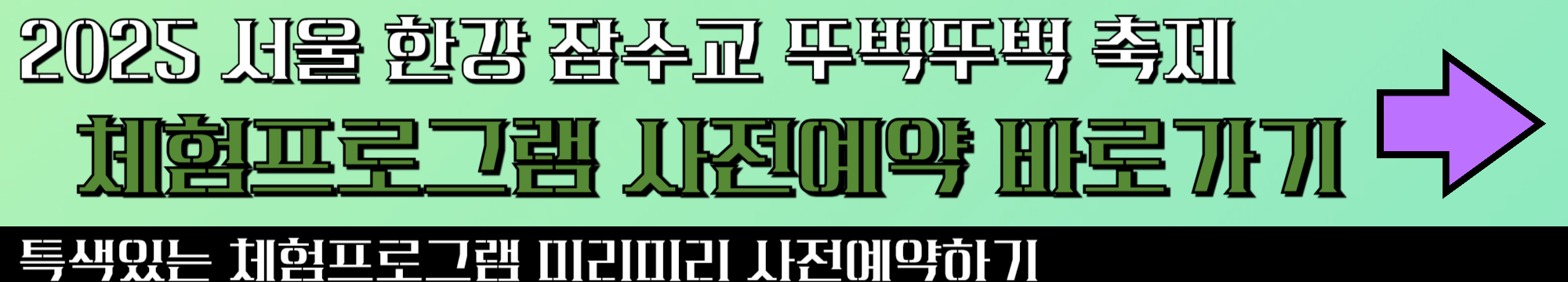 2025 서울 한강 잠수교 뚜벅뚜벅 축제