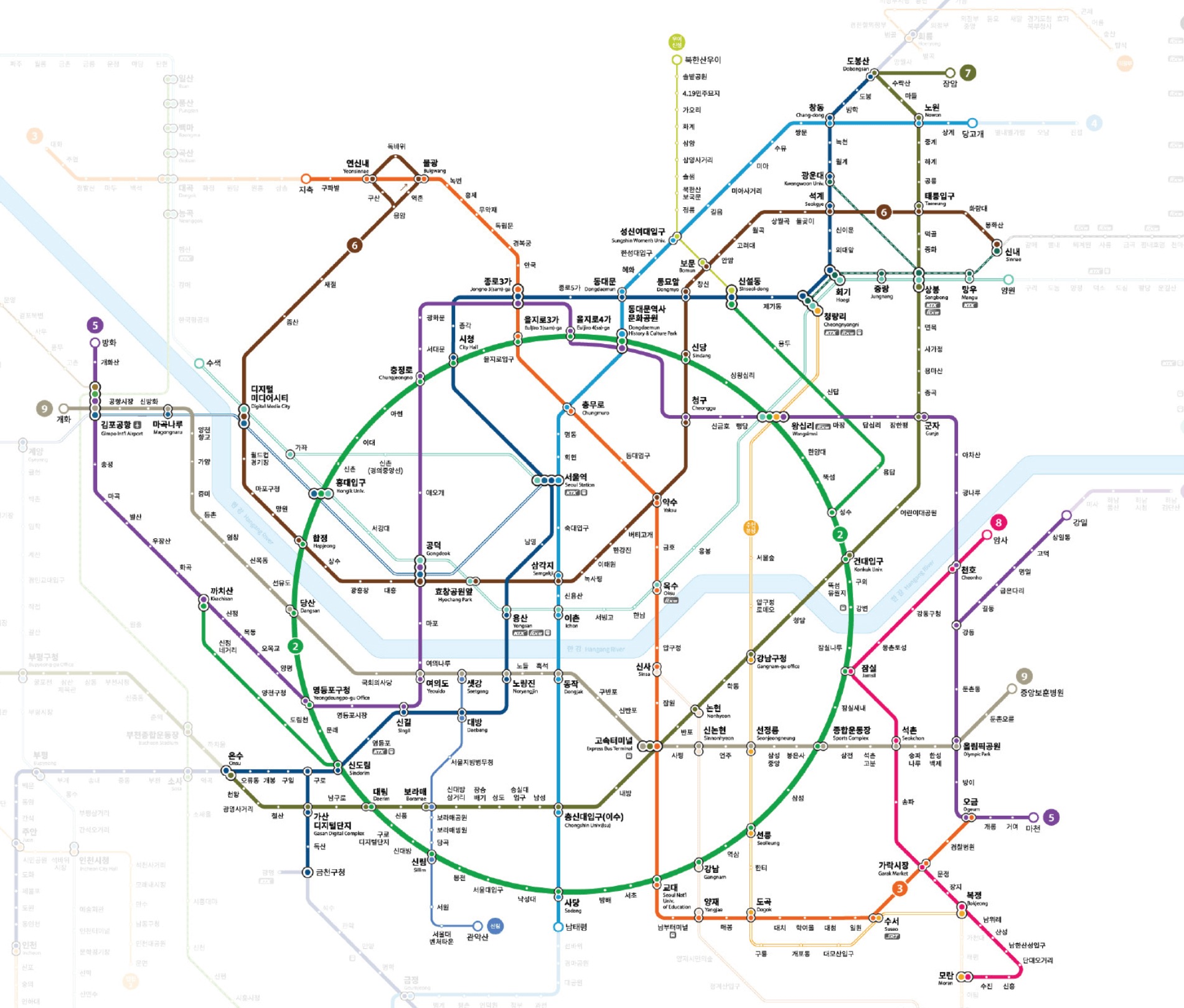 기후동행카드 이용 가능한 역지도