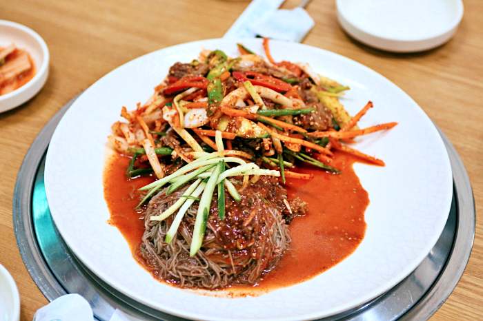 나혼산, 나혼자 산다 목포 산낙지 한 마리 통째, 매콤한 소갈비 비빔 냉면 맛집