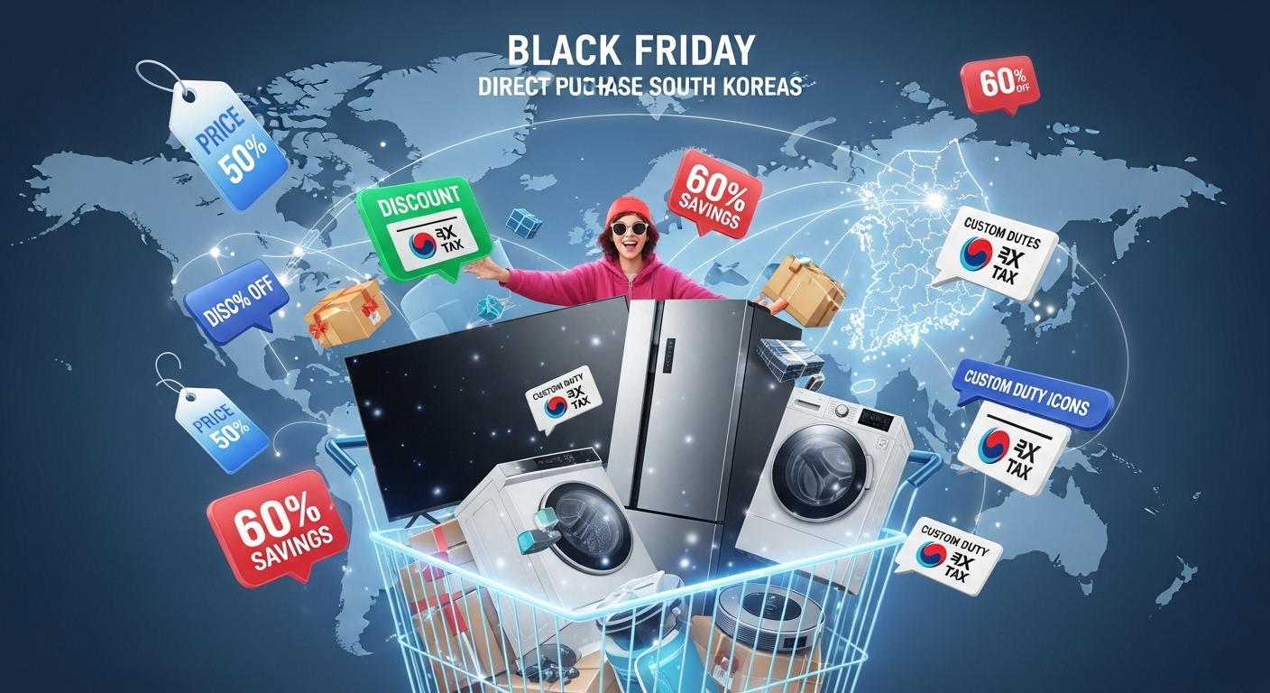 블랙프라이데이 2025, 해외직구 가전제품, 관세 절약 팁, 해외직구 관세, 블프 가전, 직구 관부가세, 블랙프라이데이 직구 팁, 관세 면세 한도, 해외 가전 구매, FTA 관세 혜택