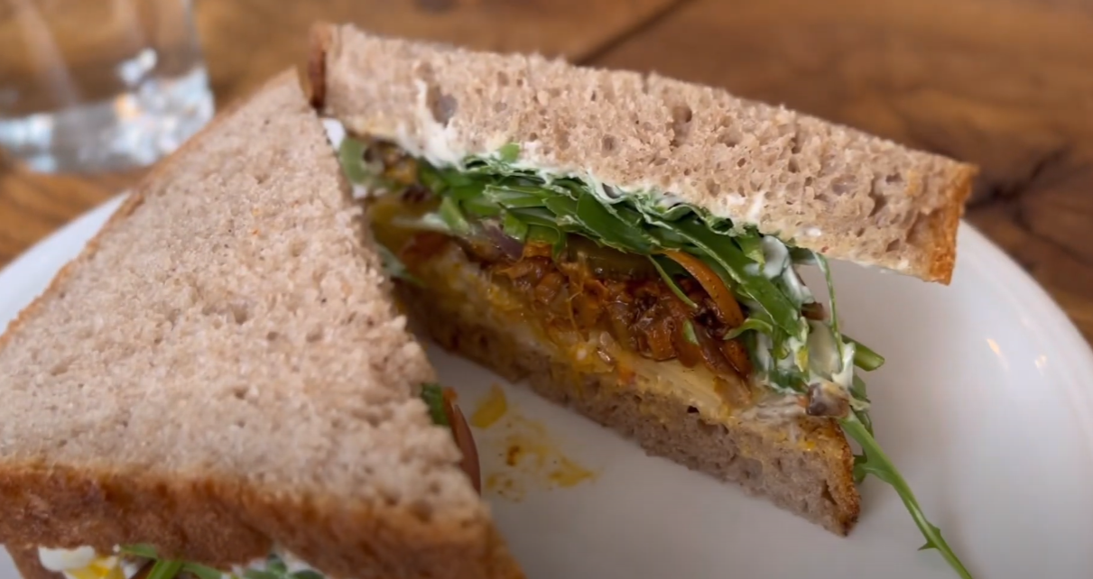 비건 샌드위치 사진