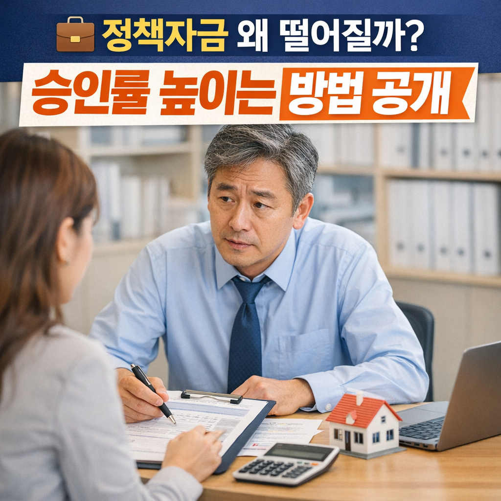 정책자금 상담 중인 소상공인, 승인 실패 원인과 체크리스트