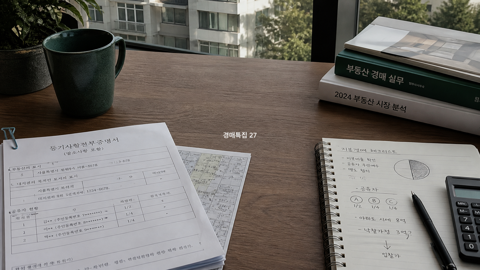 지분경매가 싼 이유와 초보자에게 어려운 점의 핵심 확인 항목을 정리한 부동산 경매 안내 표지
