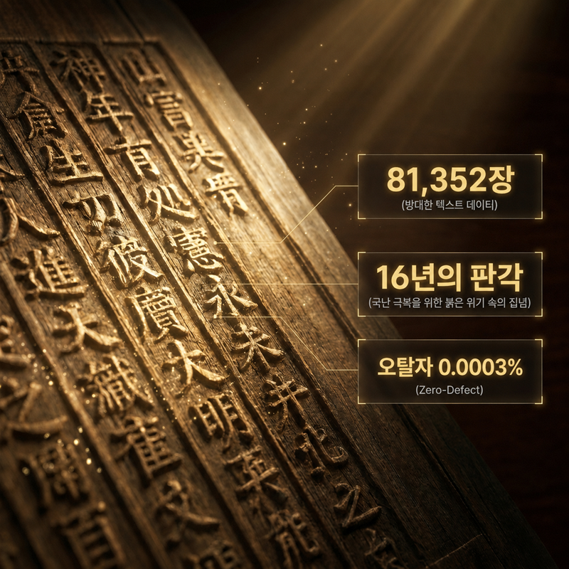 국보 합천 해인사 대장경판, 8만여 장의 목판