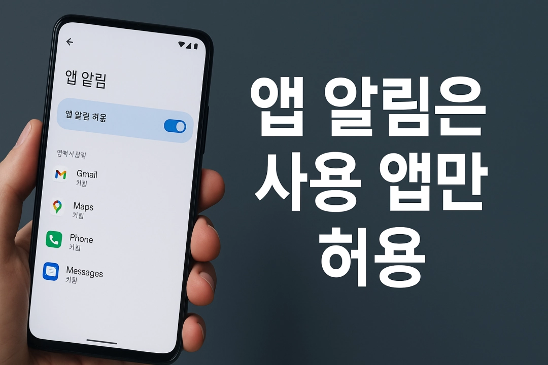 스마트폰 알림 완전 정복 : 꼭 필요한 앱만 알림 허용하는 법