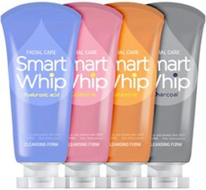 과일나라 대용량 페이셜케어 스마트휩 클렌징폼 225ml 4종 SET&#44; 4개