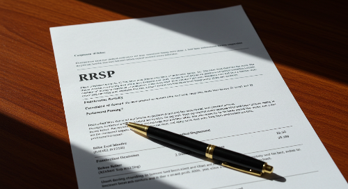 RRSP 관련 서류 사진