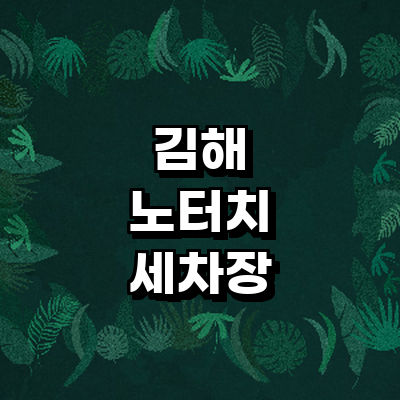 김해시 노터치 세차