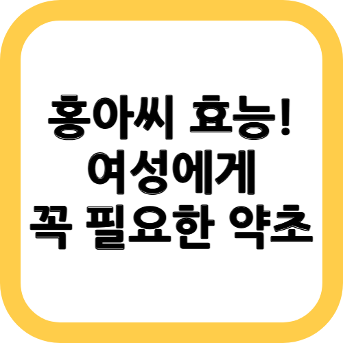 홍화씨 효능