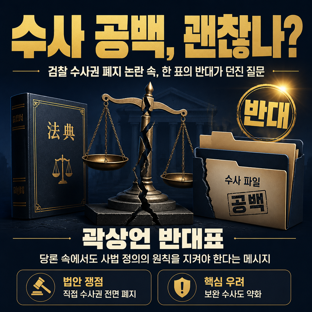수사 공백, 괜찮나?
