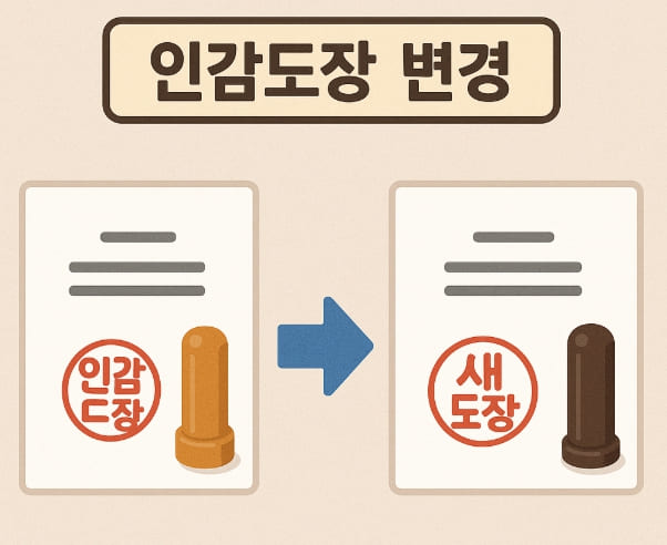 인감도장변경이미지