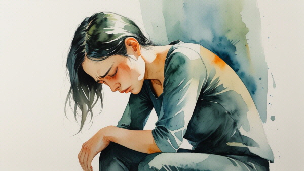 관계 속에서 한없이 주기만 하면, 언젠가 고갈되기 마련입니다. ISFJ는 종종 ‘나도 힘든데 말 못하는 사람’이 되고 맙니다에 관한 그림