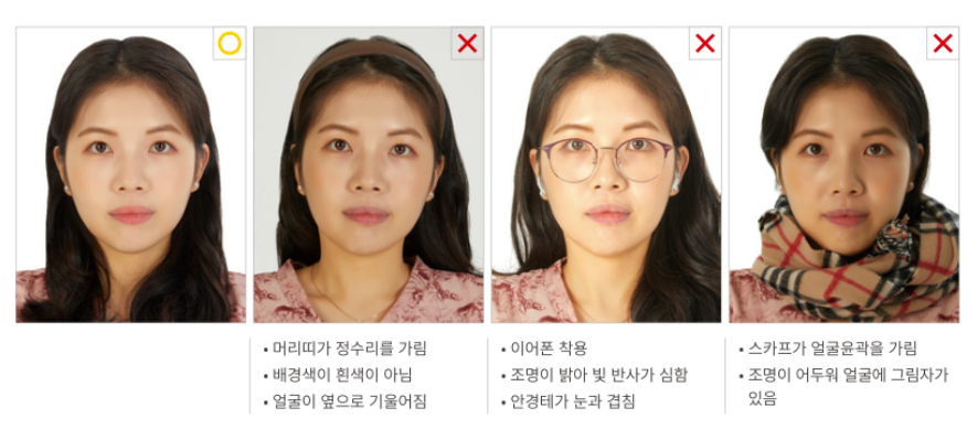 여권 사진 규정
